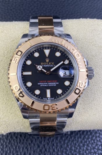 Clean Factory Watch Yacht Master 40 126621 Black Dial Oystersteel and Everose Gold with Oyster Bracelet Super Clone 3235 Movement 000