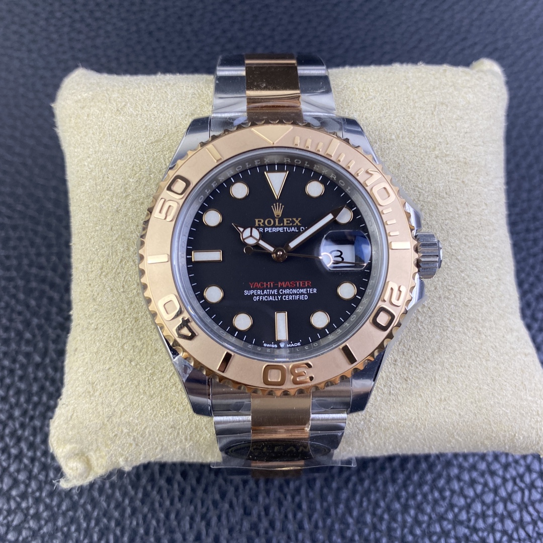 Clean Factory Watch Yacht Master 40 126621 Black Dial Oystersteel and Everose Gold with Oyster Bracelet Super Clone 3235 Movement 01 Clean Factory Watch Yacht Master 40 126621 Black Dial Oystersteel and Everose Gold with Oyster Bracelet Super Clone 3235 Movement 01
