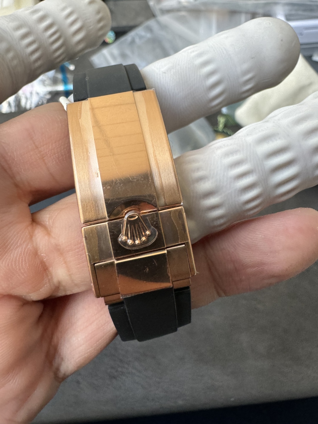 Clean Factory Rolex Daytona 116515LN Rose Gold Case Chocolate Dial with Black Number Markers Black Ceramic Bezel DD4130 Oysterflex Strap 14 Clean Factory Rolex Daytona 116515LN Rose Gold Case Chocolate Dial with Black Number Markers Black Ceramic Bezel DD4130 Oysterflex Strap 14