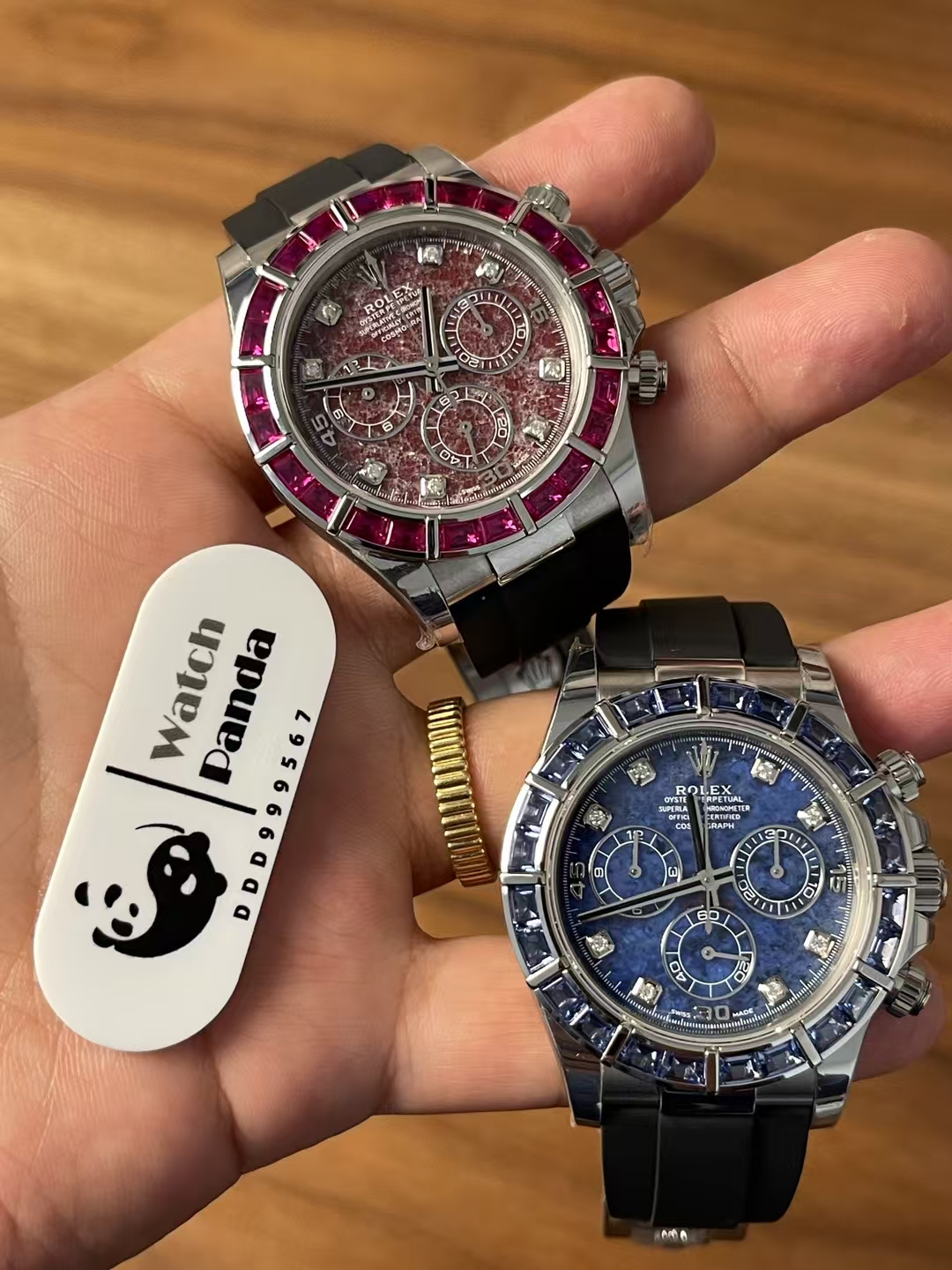 Premium Customized Daytona 116519 Red Garnet Dial and Bezel Diamonds Indexes Based on Clean Factory Daytona DD4130 Movement Oysterflex Strap 10 Premium Customized Daytona 116519 Red Garnet Dial and Bezel Diamonds Indexes Based on Clean Factory Daytona DD4130 Movement Oysterflex Strap 10