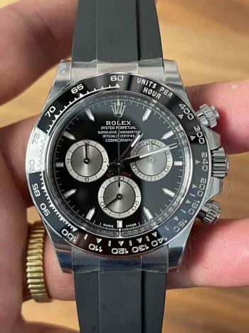 Clean Factory Watches Daytoan 126519 Black Dial Silver Chrono Sub Dial Black Ceramic Bezel Stainless Steel Case SH4131 Movement Oyster Bracelet 00