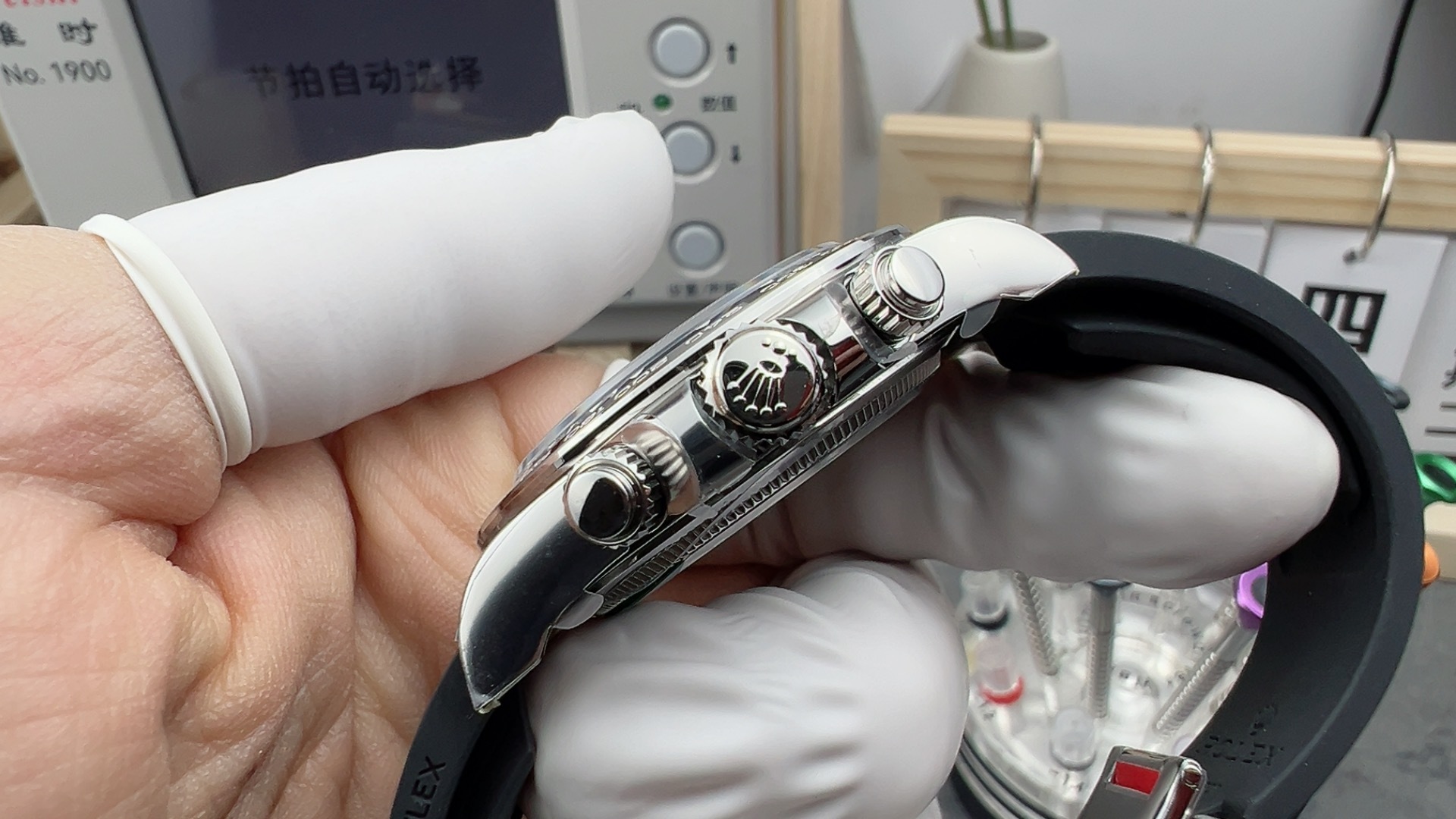 Clean Factory Watches Daytoan 126519 Black Dial Silver Chrono Sub Dial Black Ceramic Bezel Stainless Steel Case SH4131 Movement Oyster Bracelet 04 Clean Factory Watches Daytoan 126519 Black Dial Silver Chrono Sub Dial Black Ceramic Bezel Stainless Steel Case SH4131 Movement Oyster Bracelet 04