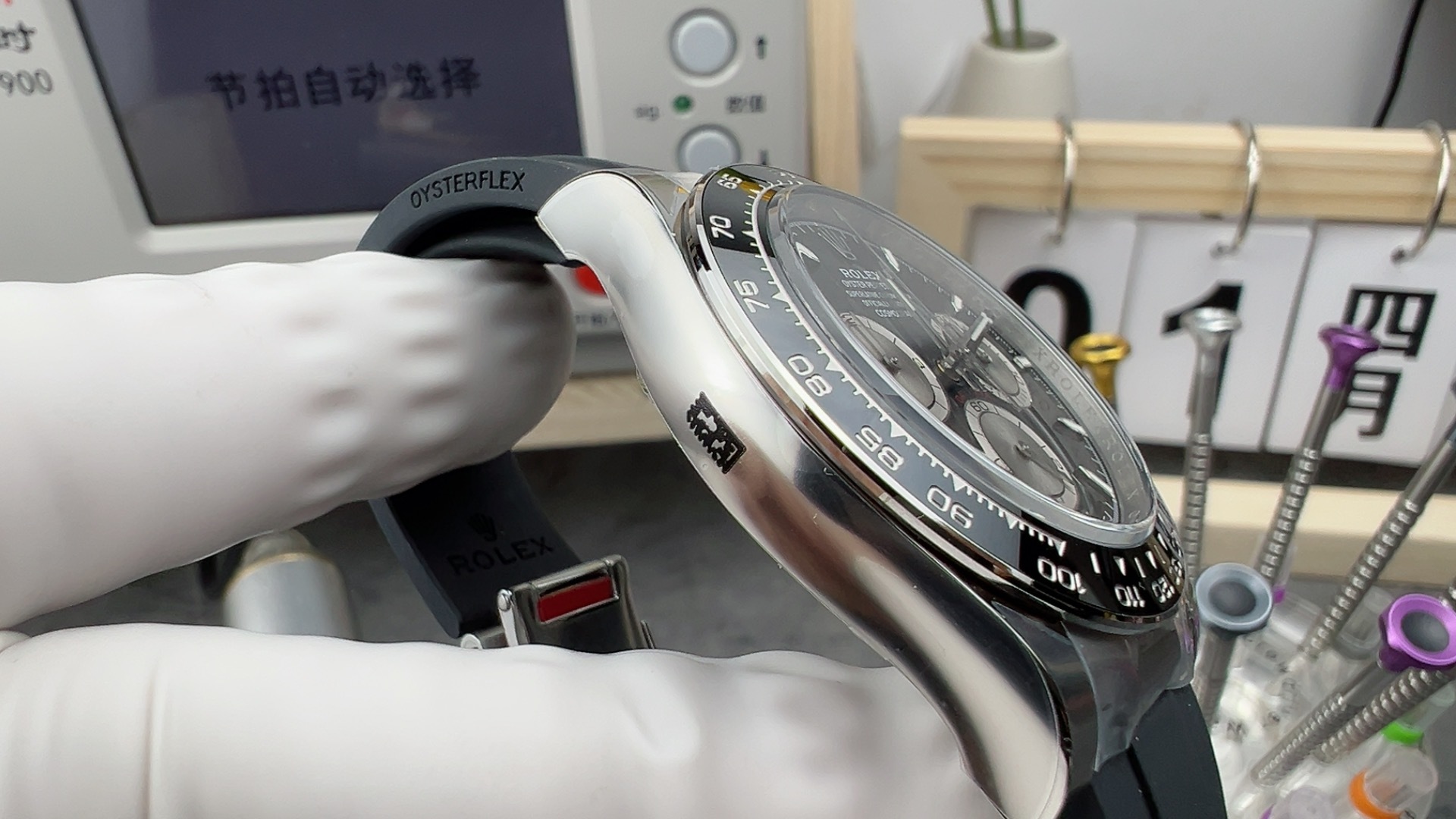 Clean Factory Watches Daytoan 126519 Black Dial Silver Chrono Sub Dial Black Ceramic Bezel Stainless Steel Case SH4131 Movement Oyster Bracelet 05 Clean Factory Watches Daytoan 126519 Black Dial Silver Chrono Sub Dial Black Ceramic Bezel Stainless Steel Case SH4131 Movement Oyster Bracelet 05