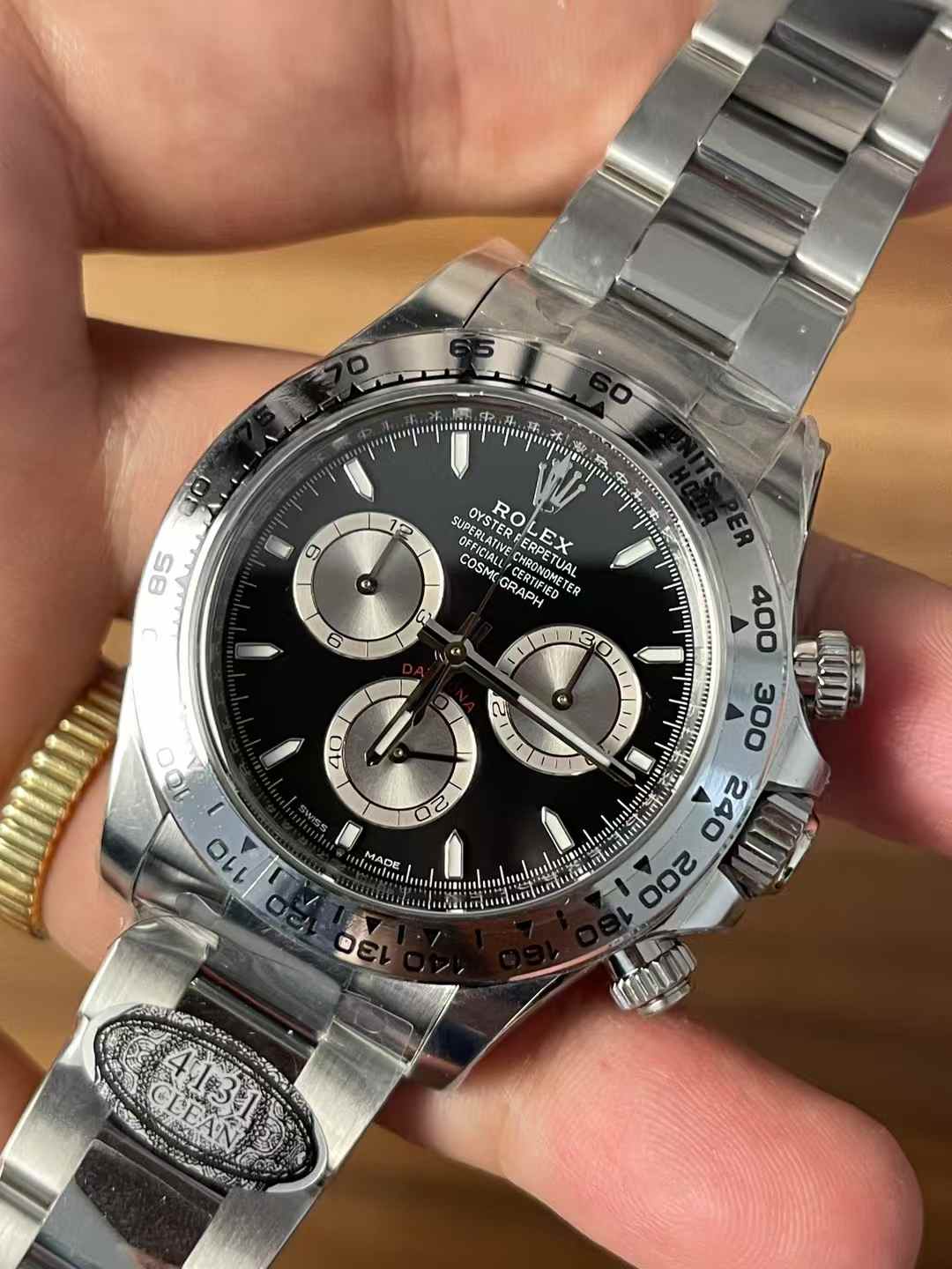 Clean Factory Watches Daytona 126509 Black Dial Luminous Hour Markers Silver Chrono Sub Dial 904L Steel Case Oyster Bracelet SH4131 Movement 03 Clean Factory Watches Daytona 126509 Black Dial Luminous Hour Markers Silver Chrono Sub Dial 904L Steel Case Oyster Bracelet SH4131 Movement 03