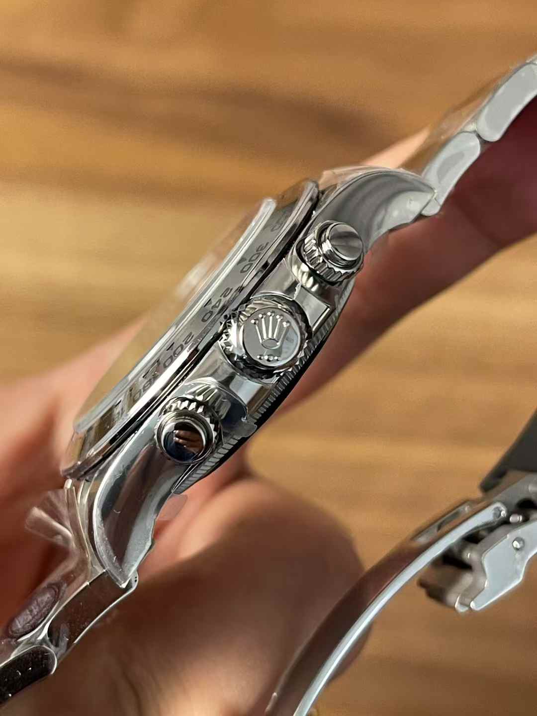 Clean Factory Watches Daytona 126509 Black Dial Luminous Hour Markers Silver Chrono Sub Dial 904L Steel Case Oyster Bracelet SH4131 Movement 04 Clean Factory Watches Daytona 126509 Black Dial Luminous Hour Markers Silver Chrono Sub Dial 904L Steel Case Oyster Bracelet SH4131 Movement 04