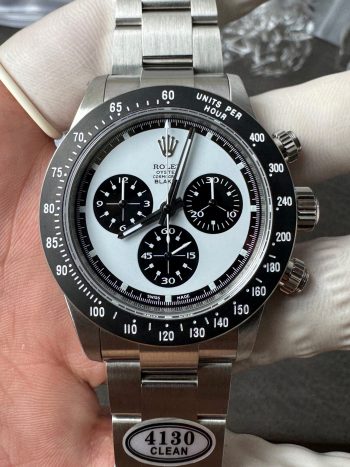 Premium Custom Paul Newman Daytona Blaken Daytona Vintage Line Limited Edition Base on Clean Factory 4130 Panda Daytona 000