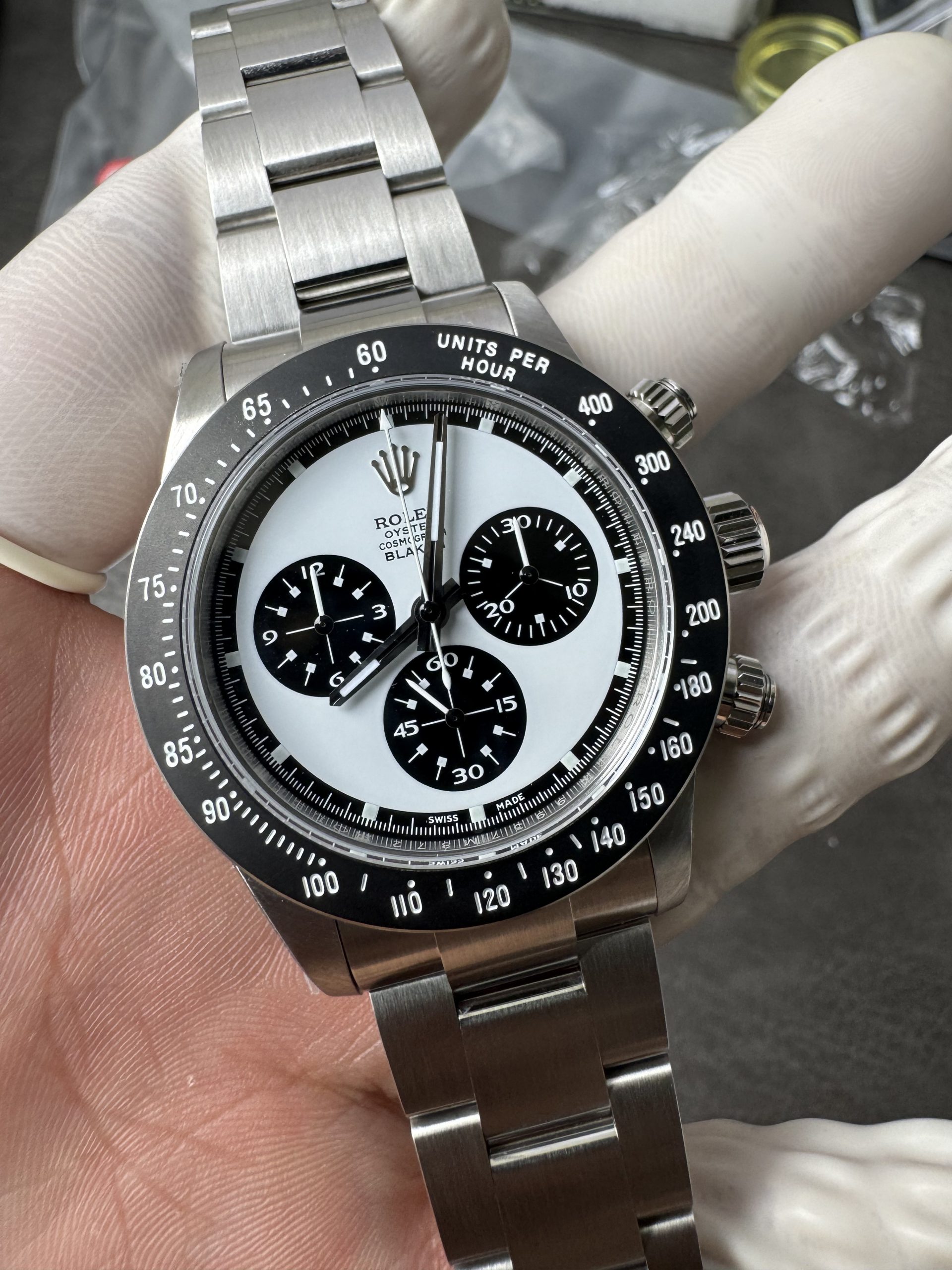 Premium Custom Paul Newman Daytona Blaken Daytona Vintage Line Limited Edition Base on Clean Factory 4130 Panda Daytona 02 Premium Custom Paul Newman Daytona Blaken Daytona Vintage Line Limited Edition Base on Clean Factory 4130 Panda Daytona 02