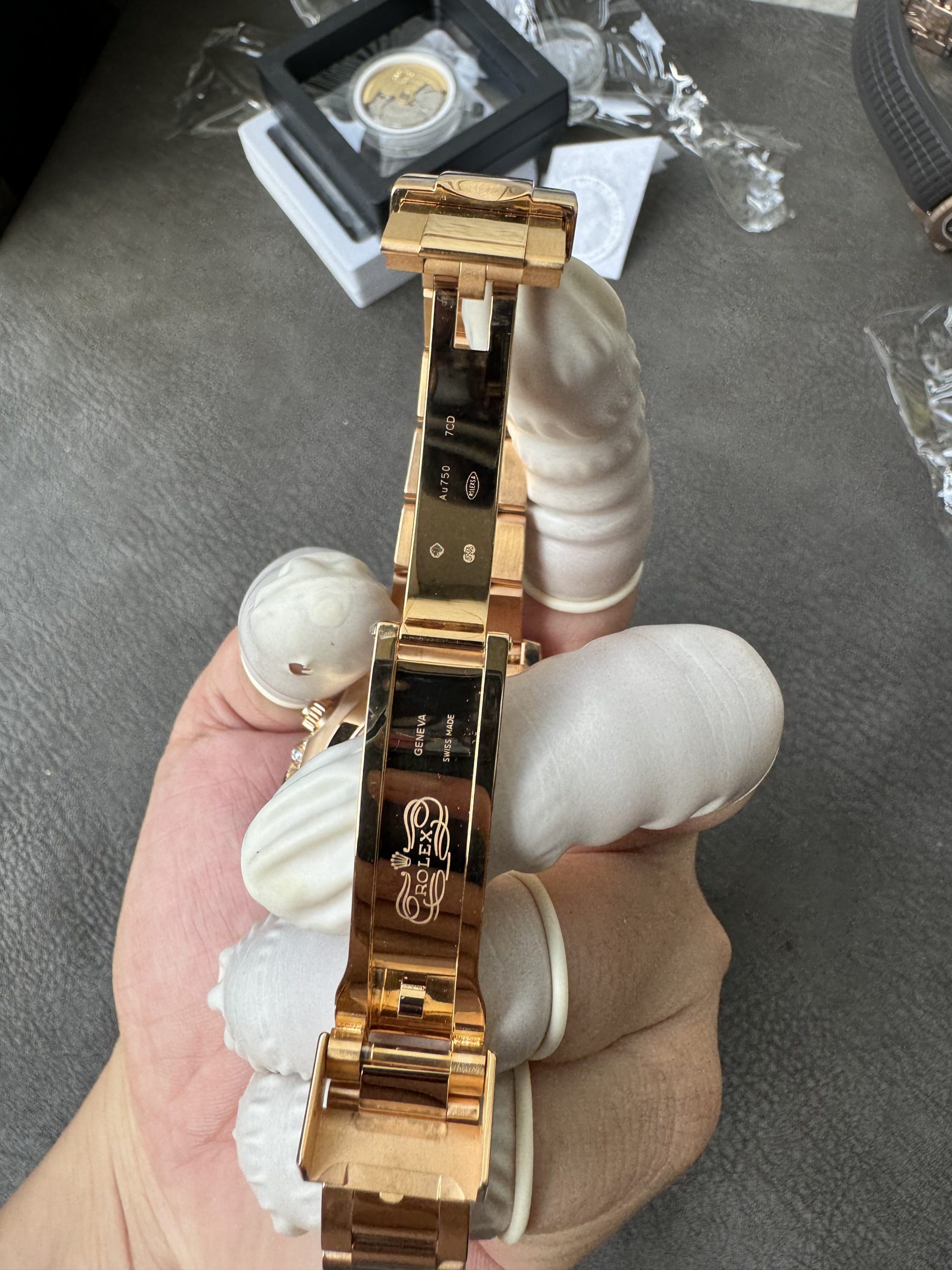 Clean Factory Rolex Custom SuperClone ICE Out Daytona 126595TBR Rose Gold Case Set with Diamonds Pink Dial with Diamond Indexs 4131 Movement 15 Clean Factory Rolex Custom SuperClone ICE Out Daytona 126595TBR Rose Gold Case Set with Diamonds Pink Dial with Diamond Indexs 4131 Movement 15