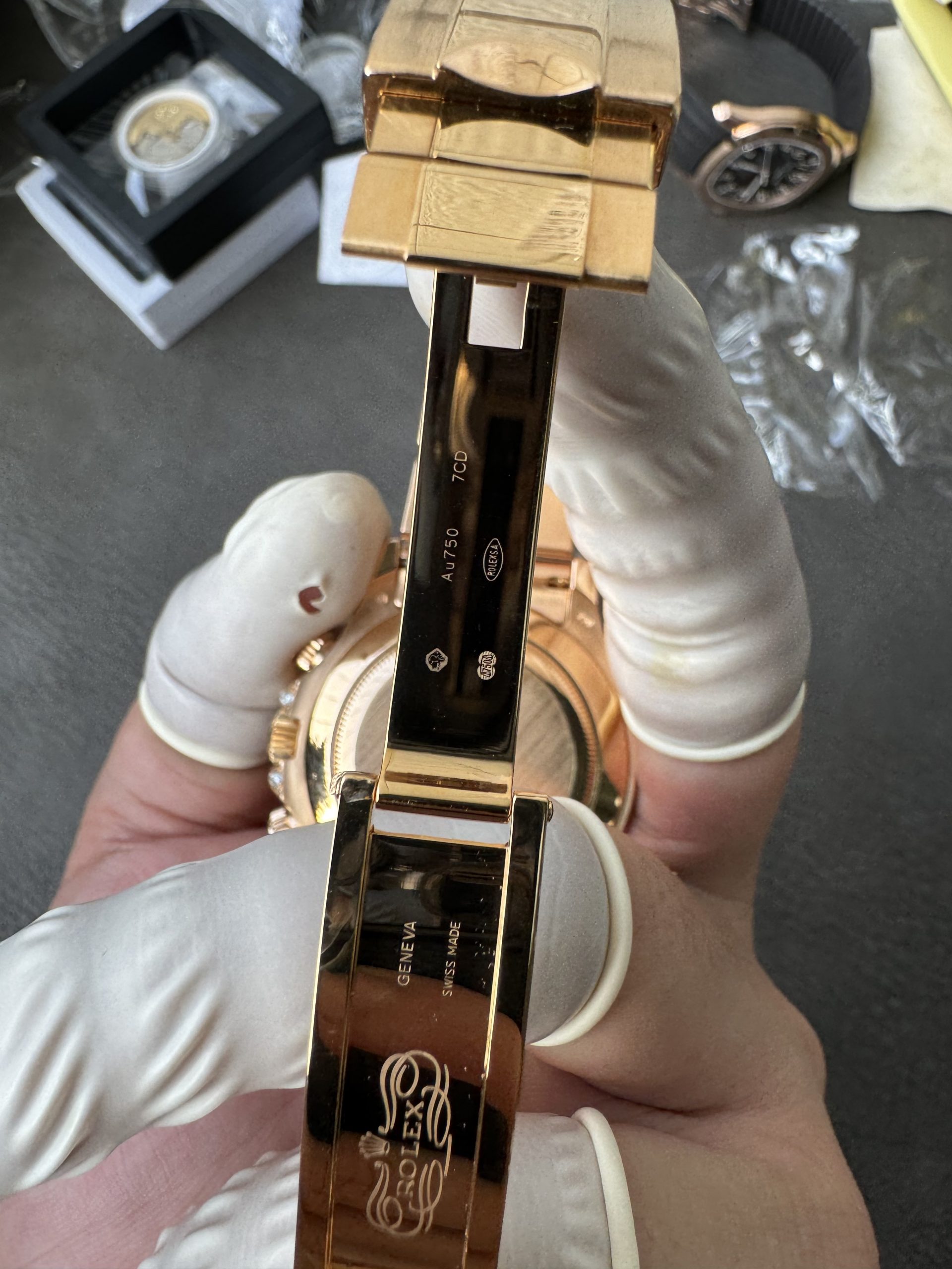 Clean Factory Rolex Custom SuperClone ICE Out Daytona 126595TBR Rose Gold Case Set with Diamonds Pink Dial with Diamond Indexs 4131 Movement 16 Clean Factory Rolex Custom SuperClone ICE Out Daytona 126595TBR Rose Gold Case Set with Diamonds Pink Dial with Diamond Indexs 4131 Movement 16