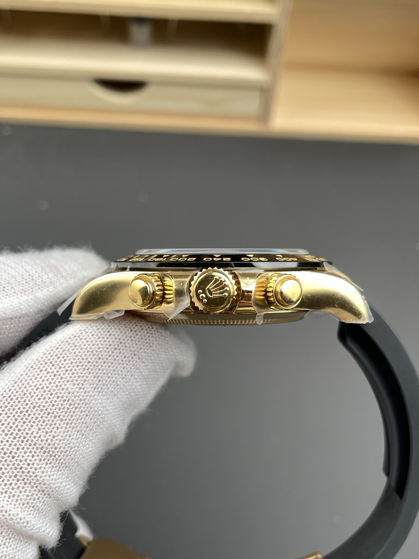 Clean Factory Watch Daytona 116518LN Meteorite Dial Black Chrono Sub Dial Yellow Gold Case Oysterflex Strap DD4130 Movement 04 Clean Factory Watch Daytona 116518LN Meteorite Dial Black Chrono Sub Dial Yellow Gold Case Oysterflex Strap DD4130 Movement 04