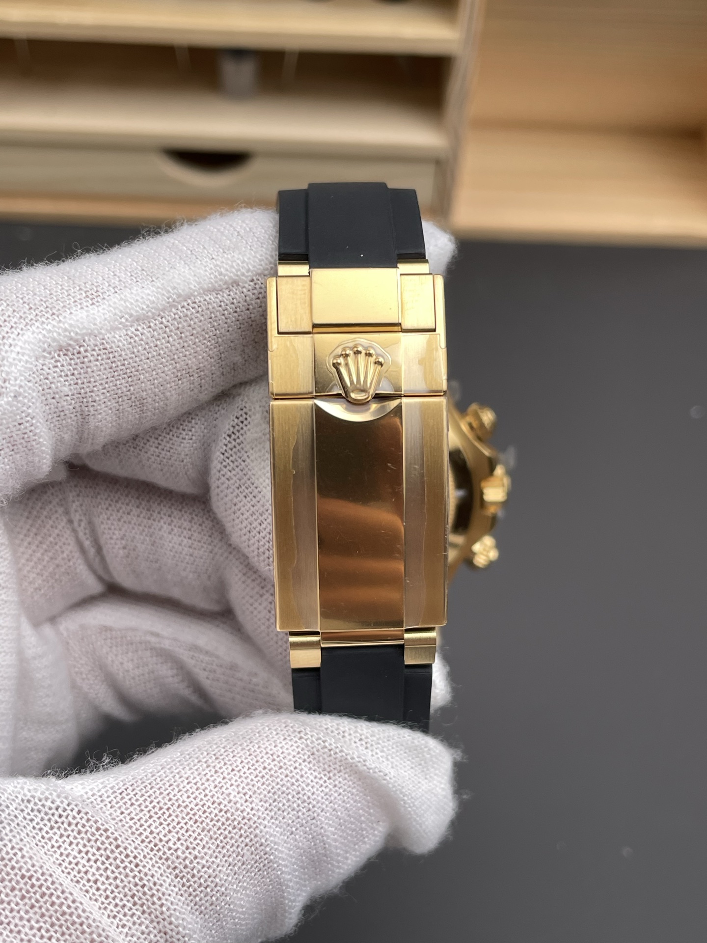 Clean Factory Watch Daytona 116518LN Meteorite Dial Black Chrono Sub Dial Yellow Gold Case Oysterflex Strap DD4130 Movement 08 Clean Factory Watch Daytona 116518LN Meteorite Dial Black Chrono Sub Dial Yellow Gold Case Oysterflex Strap DD4130 Movement 08