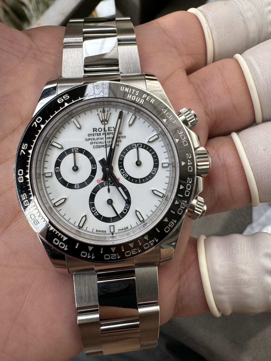 Super Clone Custom Daytona Panda 126500LN Genuine Grasses and ACE Free sprung Balance Caliber 4131 Movement RB White Dial APS Black Cerachrom Bezel 11 Super Clone Custom Daytona Panda 126500LN Genuine Grasses and ACE Free sprung Balance Caliber 4131 Movement RB White Dial APS Black Cerachrom Bezel 11