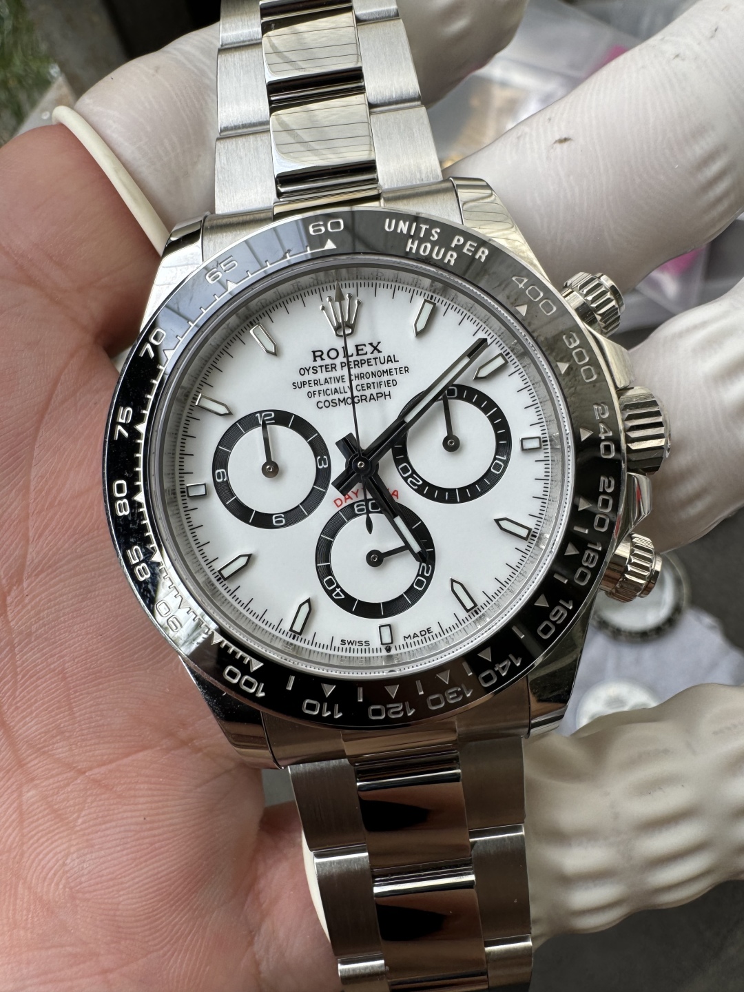 Super Clone Custom Daytona Panda 126500LN Genuine Grasses and ACE Free sprung Balance Caliber 4131 Movement RB White Dial APS Black Cerachrom Bezel 12 Super Clone Custom Daytona Panda 126500LN Genuine Grasses and ACE Free sprung Balance Caliber 4131 Movement RB White Dial APS Black Cerachrom Bezel 12