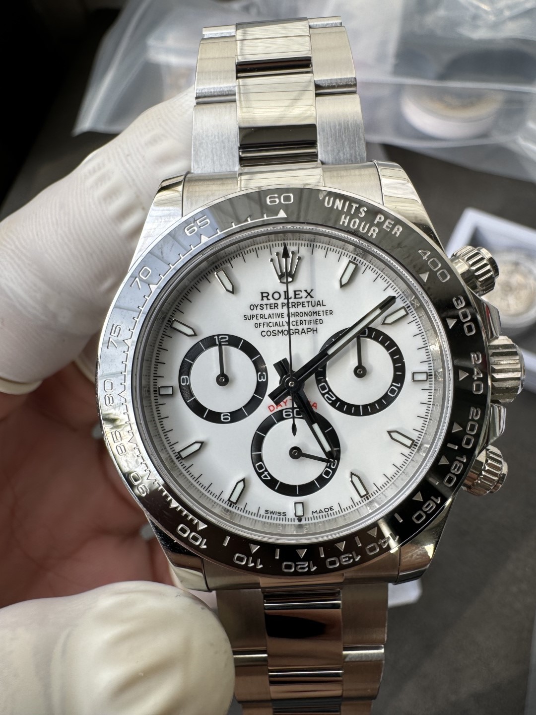 Super Clone Custom Daytona Panda 126500LN Genuine Grasses and ACE Free sprung Balance Caliber 4131 Movement RB White Dial APS Black Cerachrom Bezel 13 Super Clone Custom Daytona Panda 126500LN Genuine Grasses and ACE Free sprung Balance Caliber 4131 Movement RB White Dial APS Black Cerachrom Bezel 13