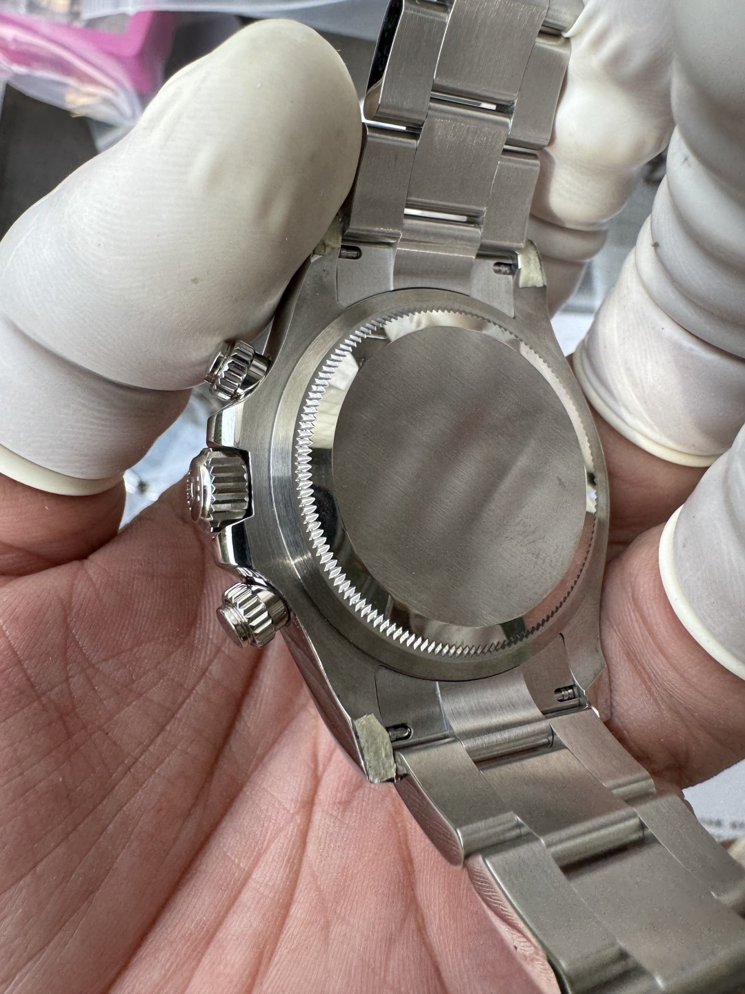 Super Clone Custom Daytona Panda 126500LN Genuine Grasses and ACE Free sprung Balance Caliber 4131 Movement RB White Dial APS Black Cerachrom Bezel 25 Super Clone Custom Daytona Panda 126500LN Genuine Grasses and ACE Free sprung Balance Caliber 4131 Movement RB White Dial APS Black Cerachrom Bezel 25