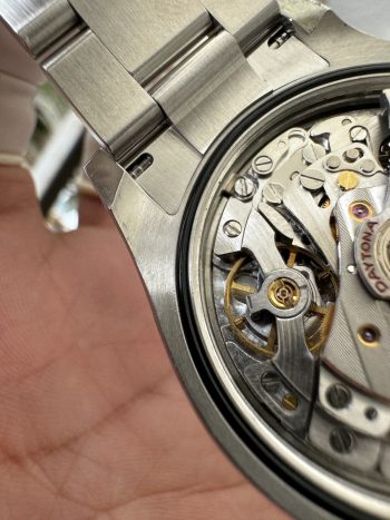 Super Clone Custom Daytona Panda 126500LN Genuine Grasses and ACE Free sprung Balance Caliber 4131 Movement RB White Dial APS Black Cerachrom Bezel 28