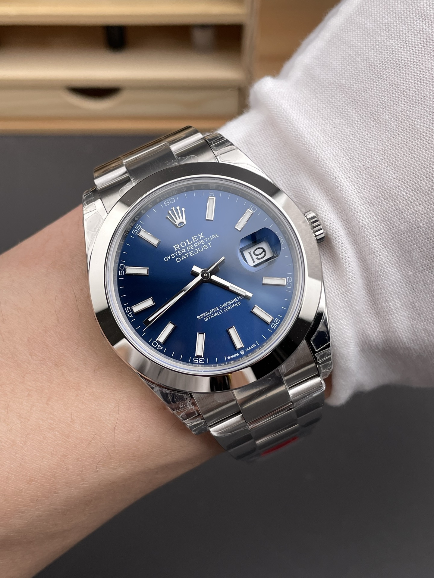 Clean Factory Datejust 41 126300 Blue Dial Smooth Bezel 904L Stainless Steel DD3235 Movement 72 Hours Power Reserve Oyster Bracelet 09 Clean Factory Datejust 41 126300 Blue Dial Smooth Bezel 904L Stainless Steel DD3235 Movement 72 Hours Power Reserve Oyster Bracelet 09