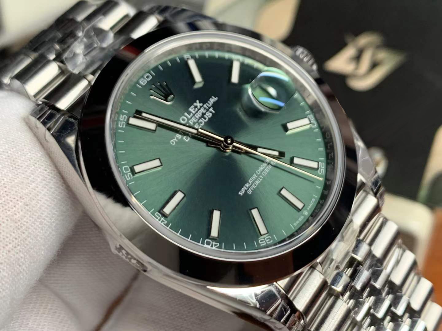 Clean Factory Watch Datejust 41 Ref 126300 Mint Green Dial Smooth Bezel 904L Steel Case and Jubilee Bracelet DanDong 3235 Movement 03 Clean Factory Watch Datejust 41 Ref 126300 Mint Green Dial Smooth Bezel 904L Steel Case and Jubilee Bracelet DanDong 3235 Movement 03