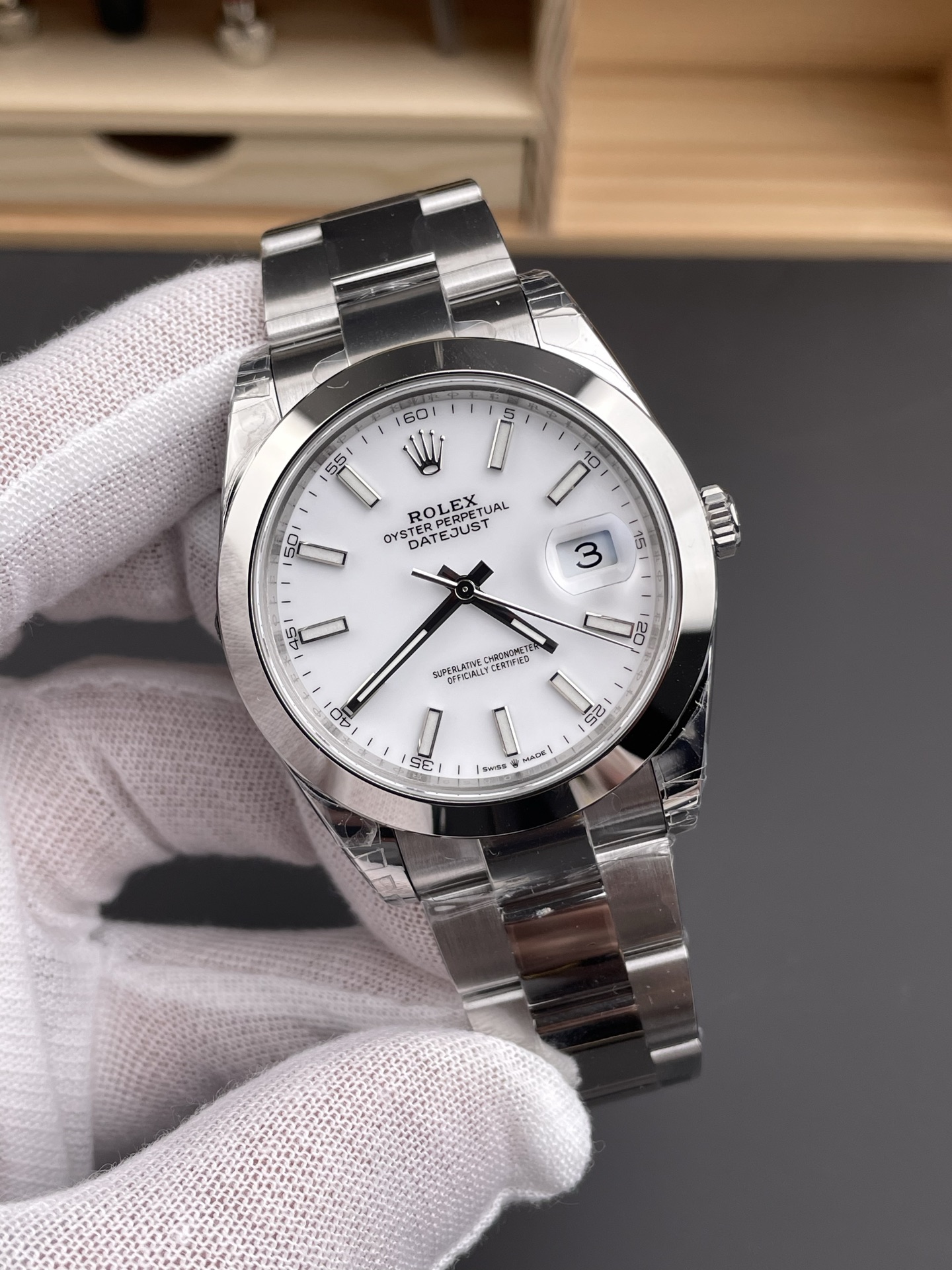 Clean Factory Watch Datejust 41 Ref.126300 White Dial Smooth Bezel 904L Steel Material Oyster Bracelet DanDong 3235 Movement 72 Hours PW 02 Clean Factory Watch Datejust 41 Ref.126300 White Dial Smooth Bezel 904L Steel Material Oyster Bracelet DanDong 3235 Movement 72 Hours PW 02