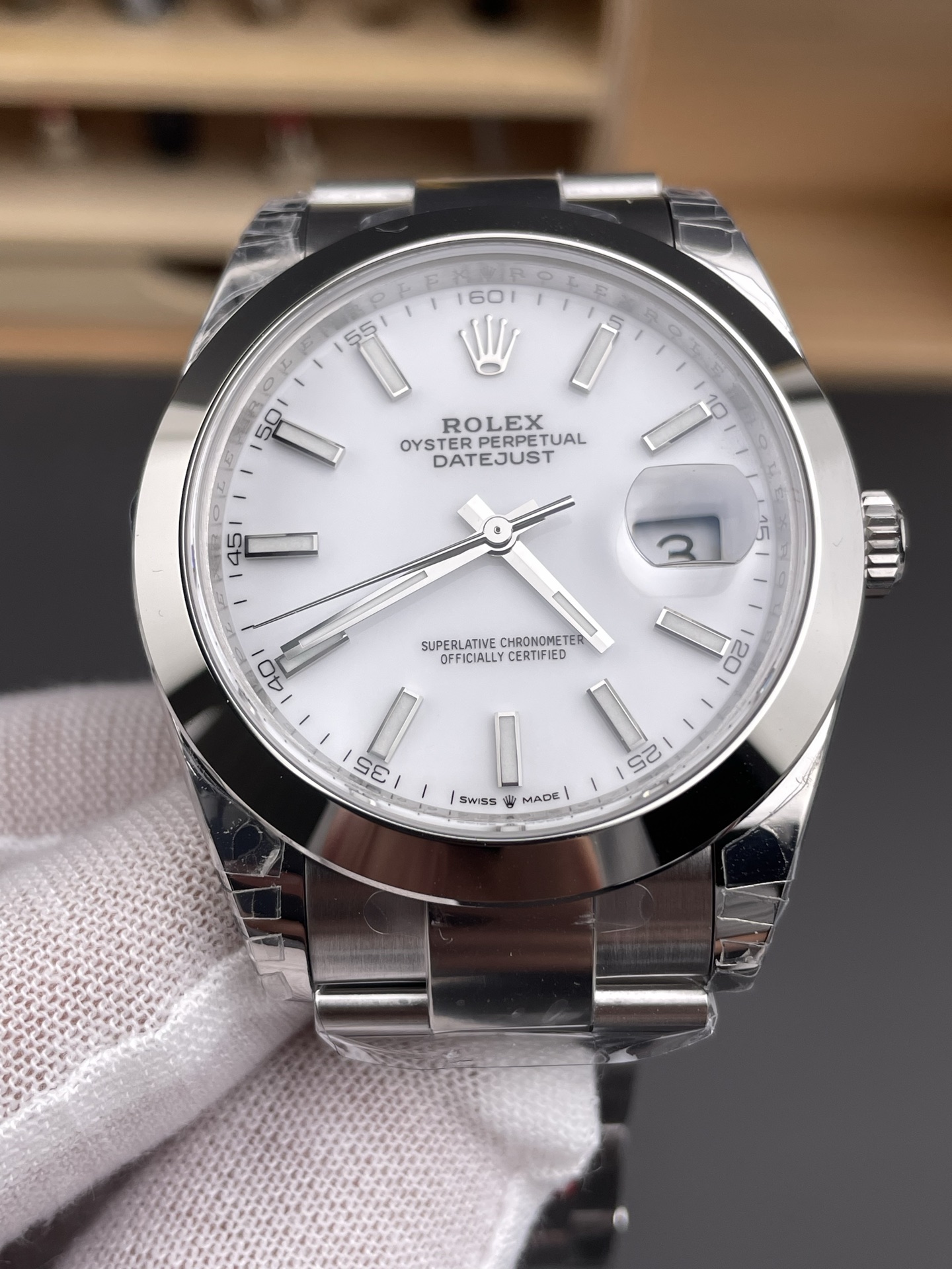 Clean Factory Watch Datejust 41 Ref.126300 White Dial Smooth Bezel 904L Steel Material Oyster Bracelet DanDong 3235 Movement 72 Hours PW 03 Clean Factory Watch Datejust 41 Ref.126300 White Dial Smooth Bezel 904L Steel Material Oyster Bracelet DanDong 3235 Movement 72 Hours PW 03
