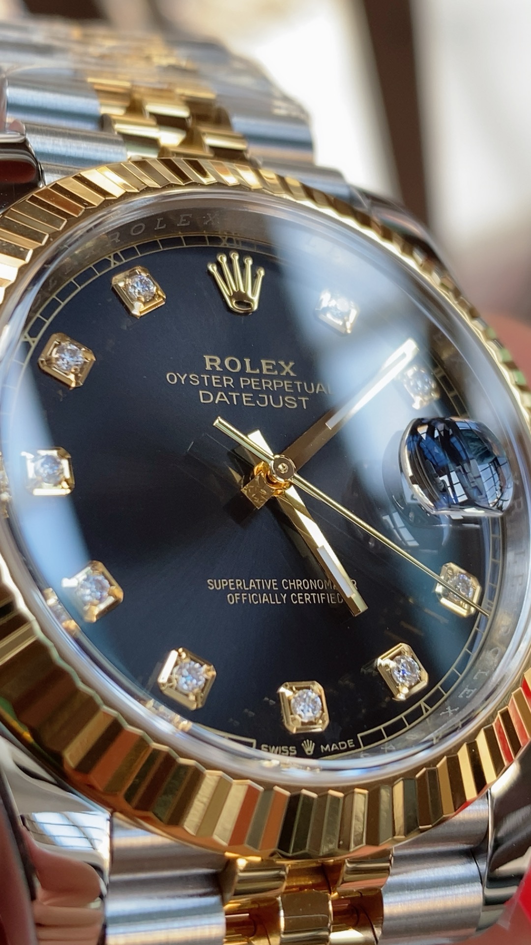 Clean Factory Watch Datejust 41mm Ref 126333 Oystersteel and Yellow Gold Black Dial with Diamonds Indexes DanDong 3235 Movement 03 Clean Factory Watch Datejust 41mm Ref 126333 Oystersteel and Yellow Gold Black Dial with Diamonds Indexes DanDong 3235 Movement 03