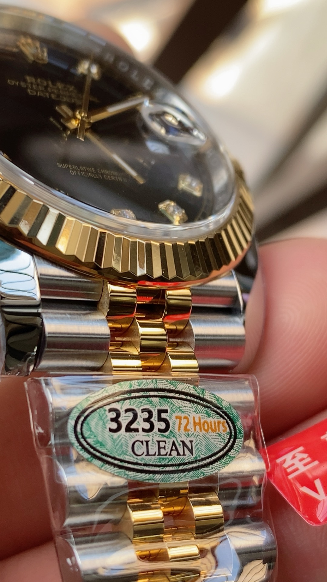 Clean Factory Watch Datejust 41mm Ref 126333 Oystersteel and Yellow Gold Black Dial with Diamonds Indexes DanDong 3235 Movement 05 Clean Factory Watch Datejust 41mm Ref 126333 Oystersteel and Yellow Gold Black Dial with Diamonds Indexes DanDong 3235 Movement 05