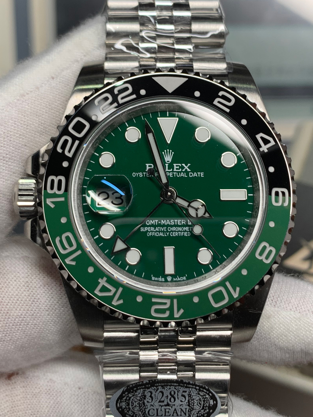 Clean Watch Factory Rolex GMT Master II Sprite 126729VTNR Black Green Ceramic Bezel Green Dial 904L Jubilee Bracelet DanDong 3285 Movement 00 Clean Watch Factory Rolex GMT Master II Sprite 126729VTNR Black Green Ceramic Bezel Green Dial 904L Jubilee Bracelet DanDong 3285 Movement 00
