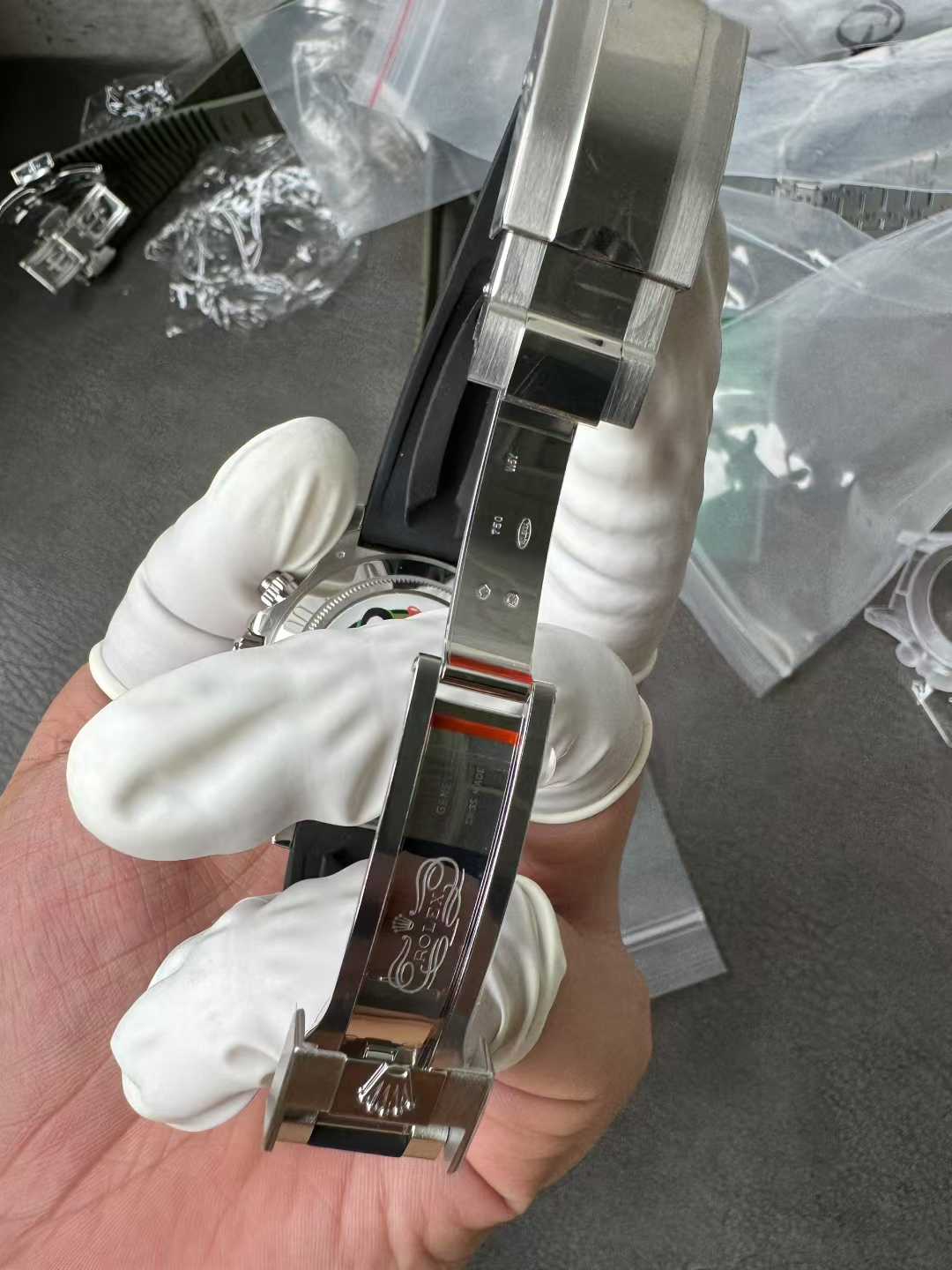 Clean Factory Daytona Eye of the Tiger 116589TBR Wrapped Platinum 40mm Black Diamond Motif Dial Baguette Bezel Oysterflex Strap DD4131 Movement 08 Clean Factory Daytona Eye of the Tiger 116589TBR Wrapped Platinum 40mm Black Diamond Motif Dial Baguette Bezel Oysterflex Strap DD4131 Movement 08