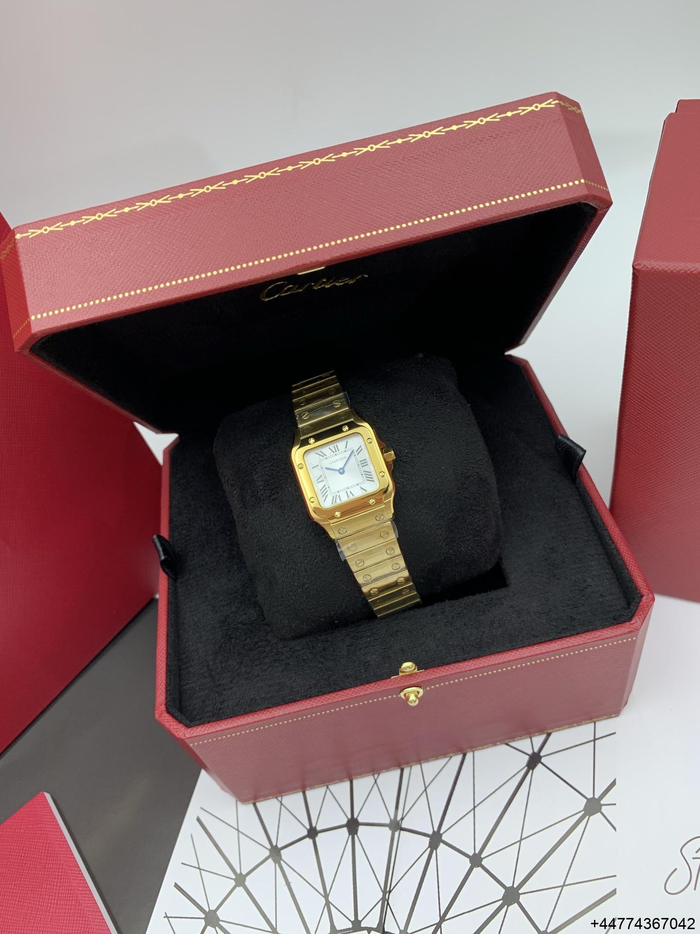 Super Clone Watch Santos Yellow Gold Case 06 Super Clone Watch Santos Yellow Gold Case 06