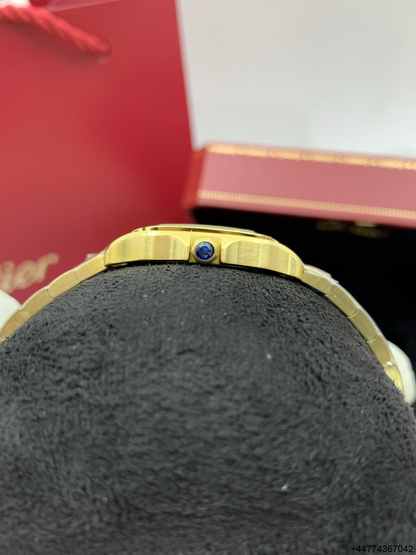 Super Clone Watch Santos Yellow Gold Case 09 Super Clone Watch Santos Yellow Gold Case 09